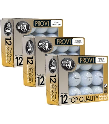 Amazon.co.jp: Titleist Pro V1 AAAA リサイクルゴルフボール 50